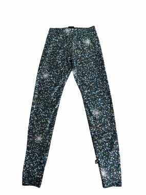 Terez Black Sparkle Confetti leggings